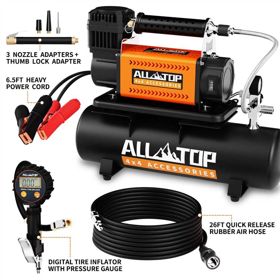 Best air compressor for 4x4 tyres 2. Pressure and Flow Rate