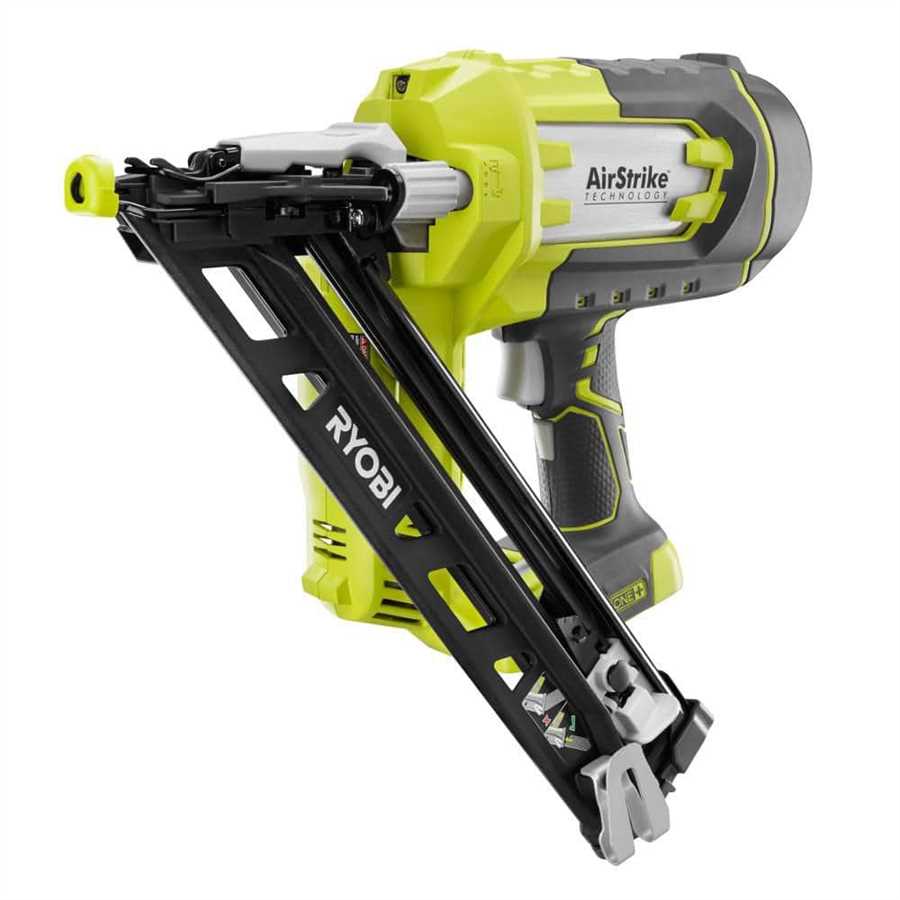 Best battery powered ryobi nail gun for building sheds Main Features of the Ryobi P325 Airstrike 18V One+ Lithium Ion Cordless 16-Gauge Straight Finish Nailer: