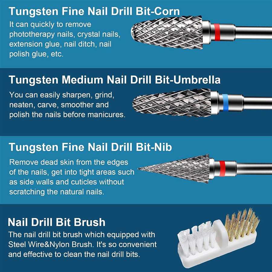 Best drill bit for pedicure hard skin removal Types of Drill Bits for Pedicure Hard Skin Removal