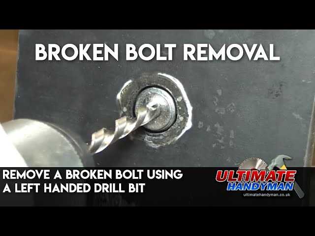 Best drill bits for removing broken bolts Diamond-coated drill bits for removing broken bolts