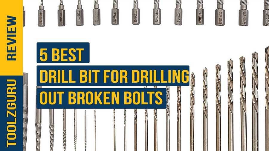 Best drill bits gor drilling out fixings 1. Bosch