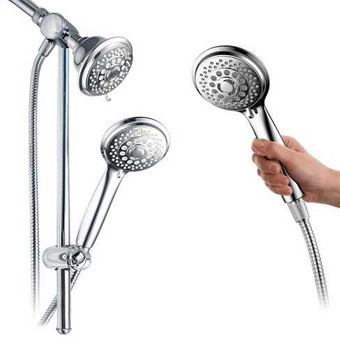 Best drill less slide bar shower combo Adjustability: