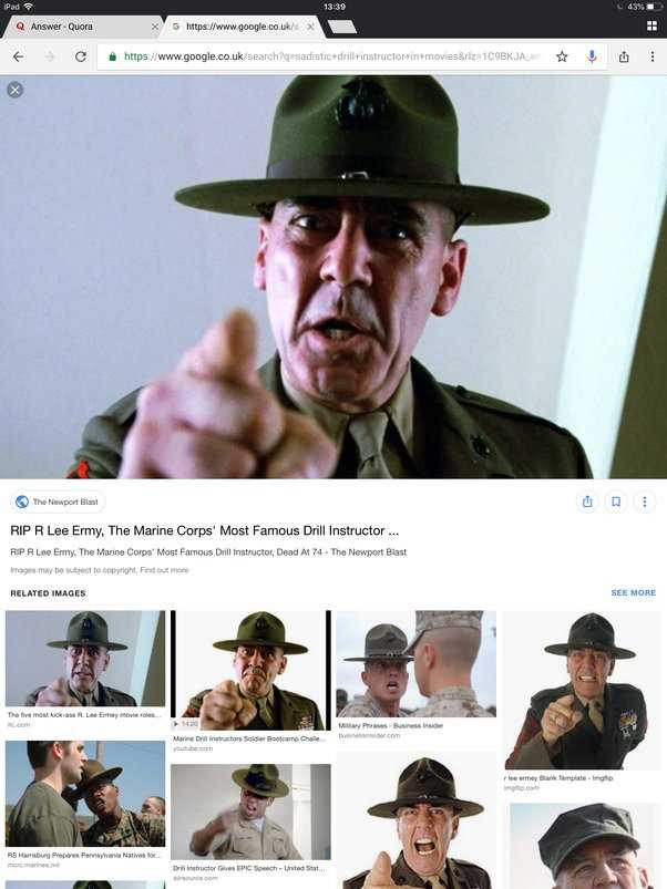 Best drill sergeants in movies Best drill sergeants in movies