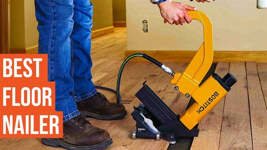Why is a nail gun important for installing hardwood floors?