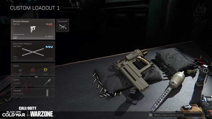 Best nail gun loadout warzone Pros:
