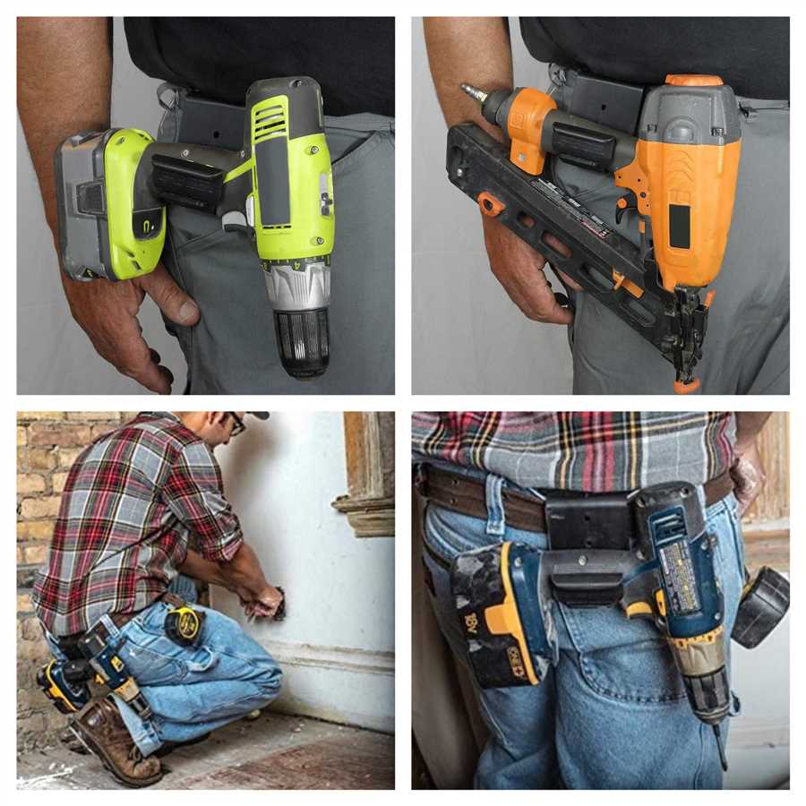 Best tool belt with drill holster 3. Brand C Tool Belt
