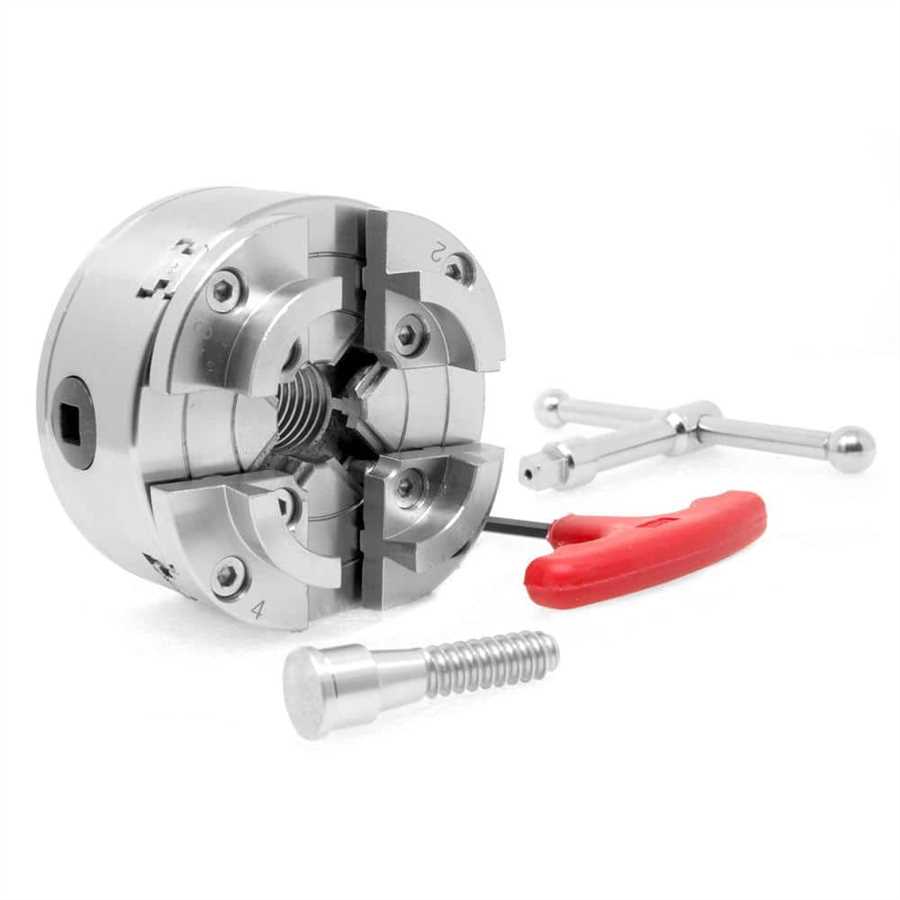 Best wood lathe chuck for bowl turning PSI Woodworking CSC3000C Barracuda Wood Lathe Key Chuck System