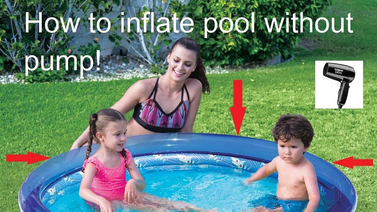 Easy Ways to Inflate an Inflatable Pool Without an Air Compressor 5. Water source