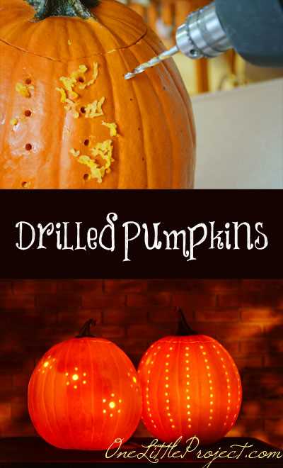 How to Create Amazing Pumpkin Designs with a Drill 1. Traditional Jack-o'-Lantern