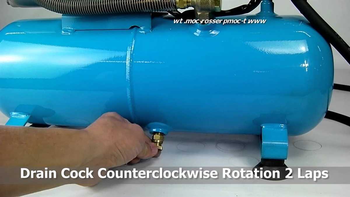How to Drain Water from an Air Compressor: A Step-by-Step Guide Step 4: Position a Bucket or a Drain Pan