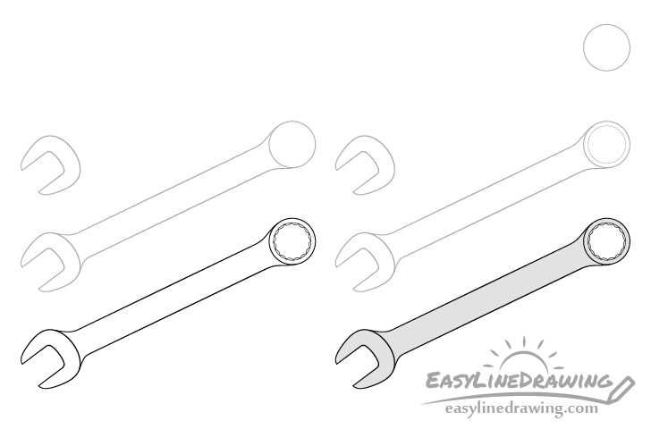 Learn How to Draw a Wrench Step-by-Step Easy DIY Tutorial