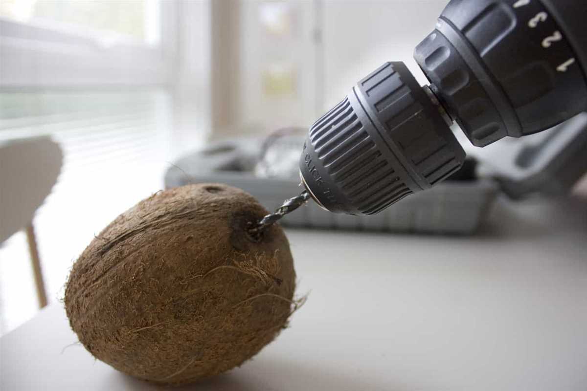 Step-by-Step Guide: How to Drill a Coconut Materials Needed: