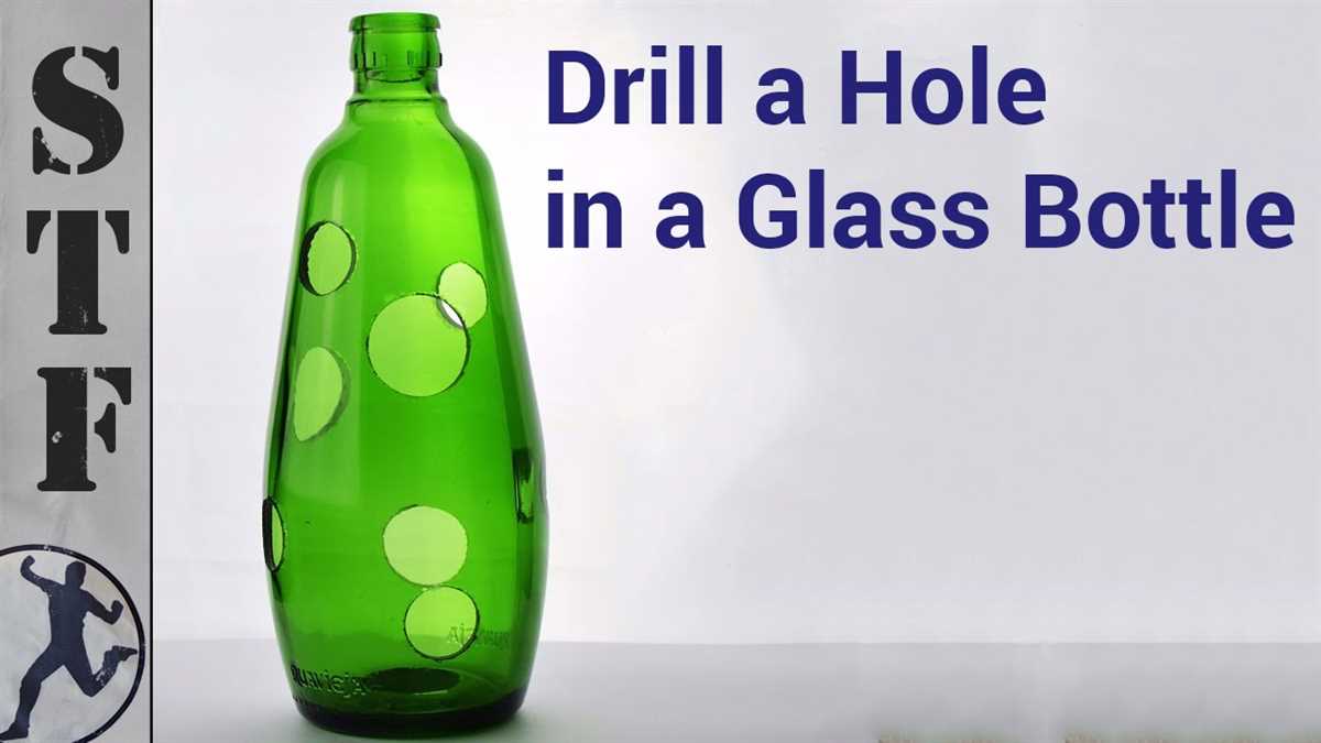 How to Safely Drill a Hole in a Glass Bottle 5. Use Water as Lubricant