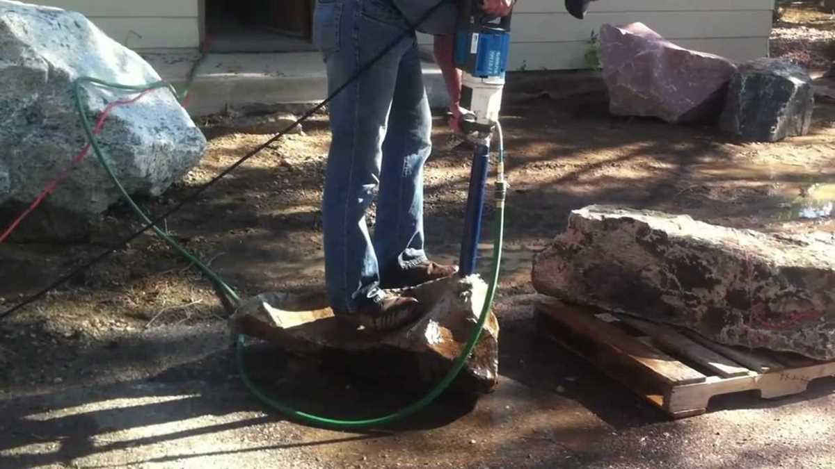 5. Mark the drilling spot