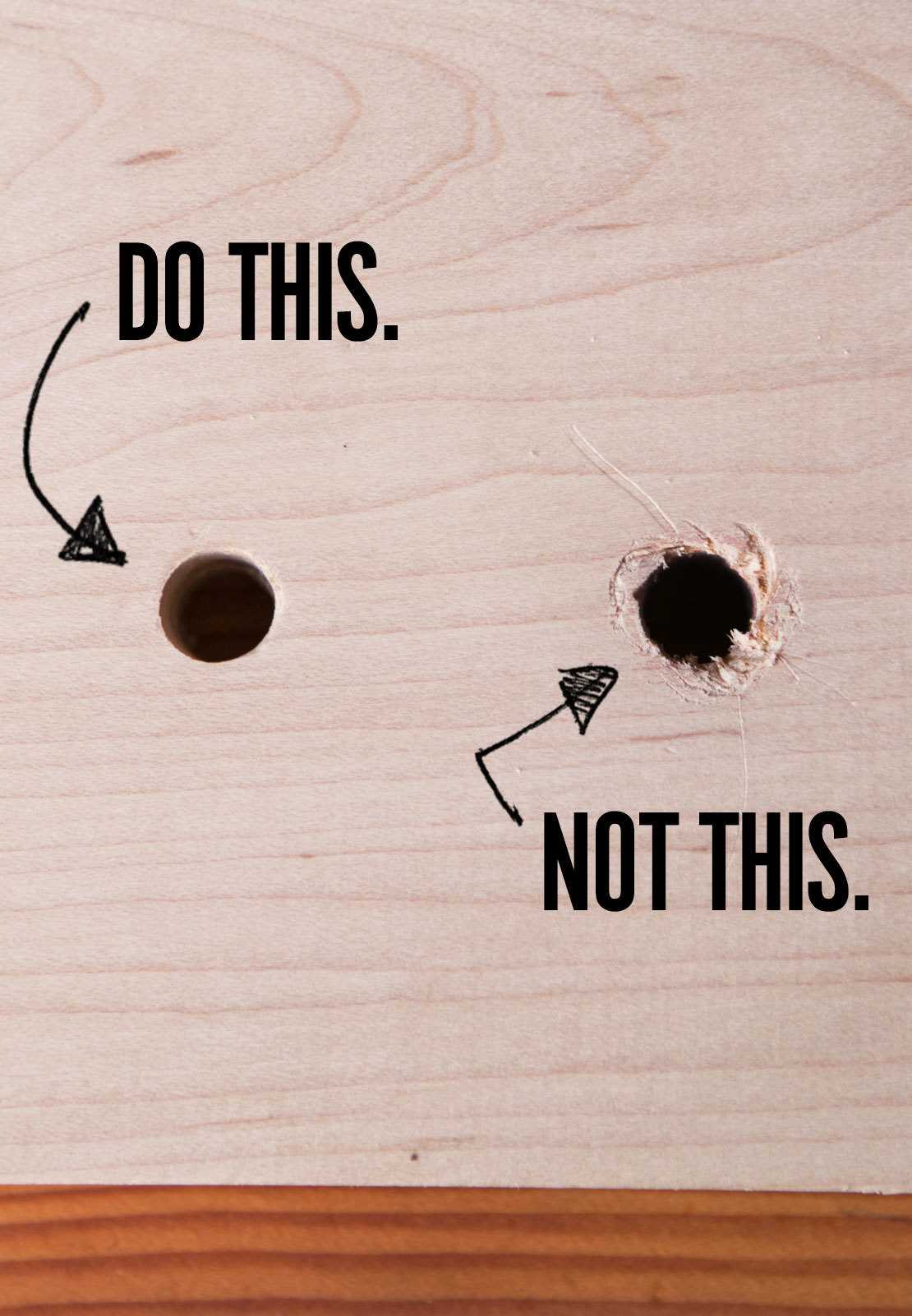 Simple Steps to Drill a Large Hole in Wood Cleaning Up and Finishing