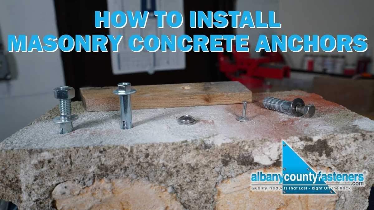 How to Drill Bolts into Concrete: A Step-by-Step Guide Size of the Drill Bit