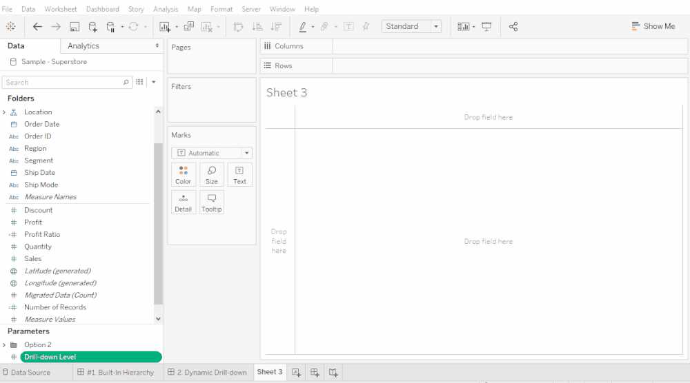 How to Drill Down in Tableau Drilling Down Measures