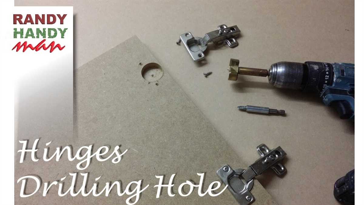 5 Steps to Drill a Perfect Hole for a Cabinet Hinge Mark the Hole Placement