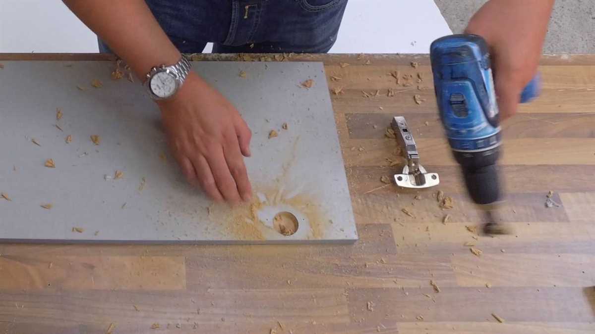 5 Steps to Drill a Perfect Hole for a Cabinet Hinge Set the Drill Depth