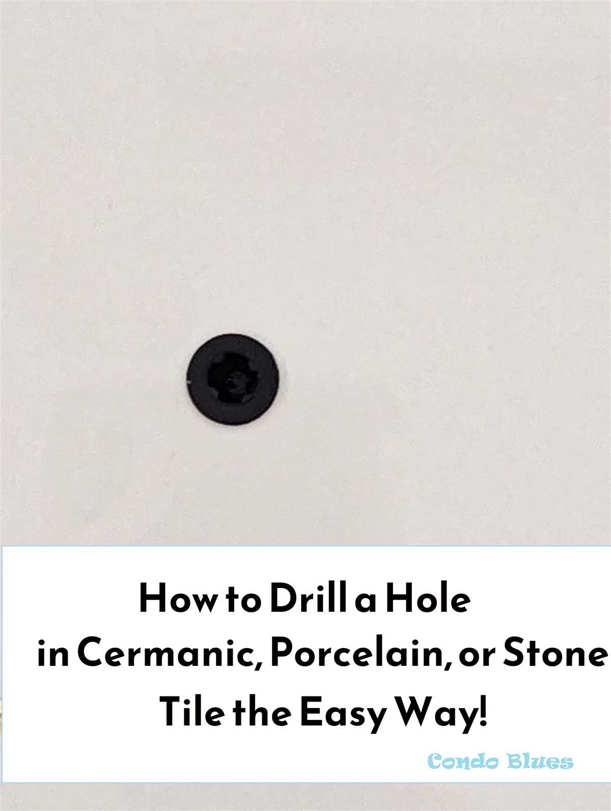 Step-by-Step guide: How to drill a hole in porcelain tile Step 7: Remove the dust and debris