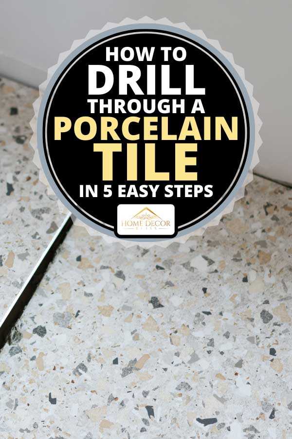 Step-by-Step guide: How to drill a hole in porcelain tile Step 5: Start drilling at a slow speed