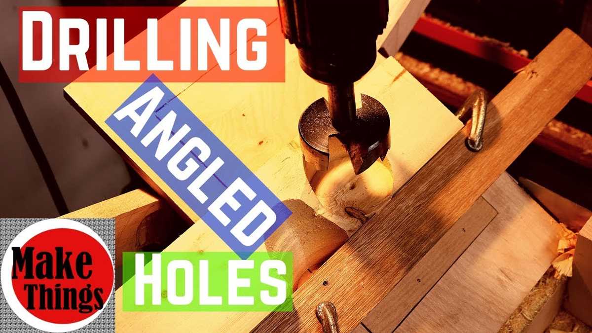 How to Drill Angled Holes in Wood: Step-by-Step Guide and Tips Secure the wood