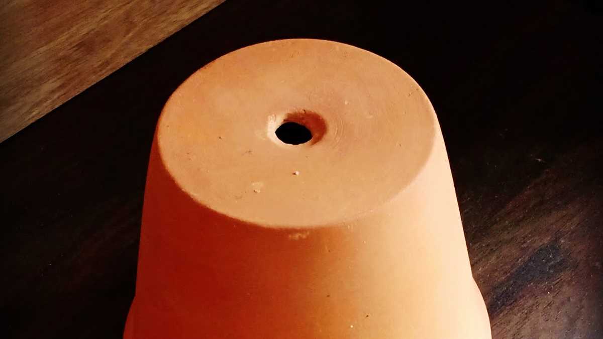 Step-by-step guide on drilling holes in terracotta pots 6. Start drilling