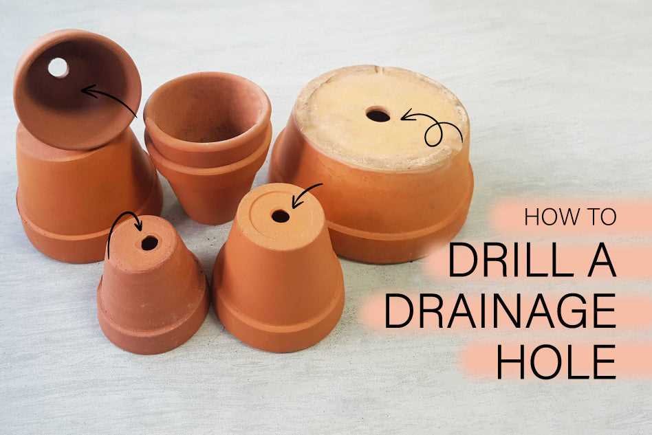 Step-by-step guide on drilling holes in terracotta pots 5. Position the pot securely