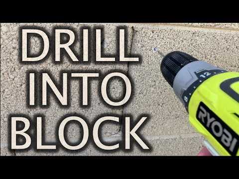 How to Safely Drill into a Cinder Block Wall 3. Gradually increase the speed