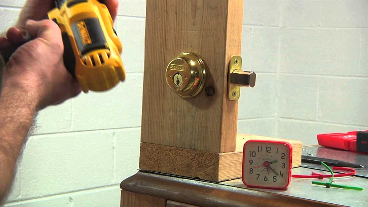Steps to effectively drill out a deadbolt lock 3. Variable Speed