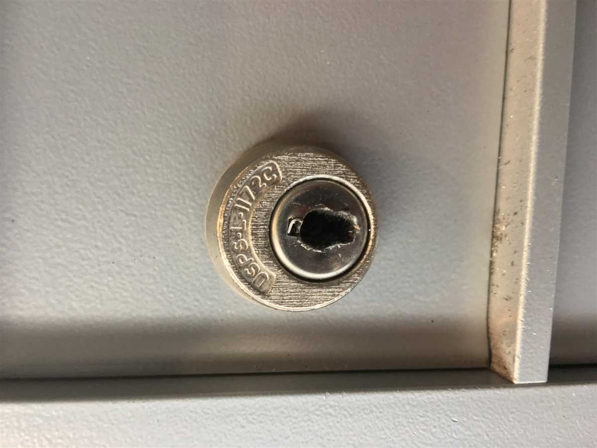 Replace the mailbox lock