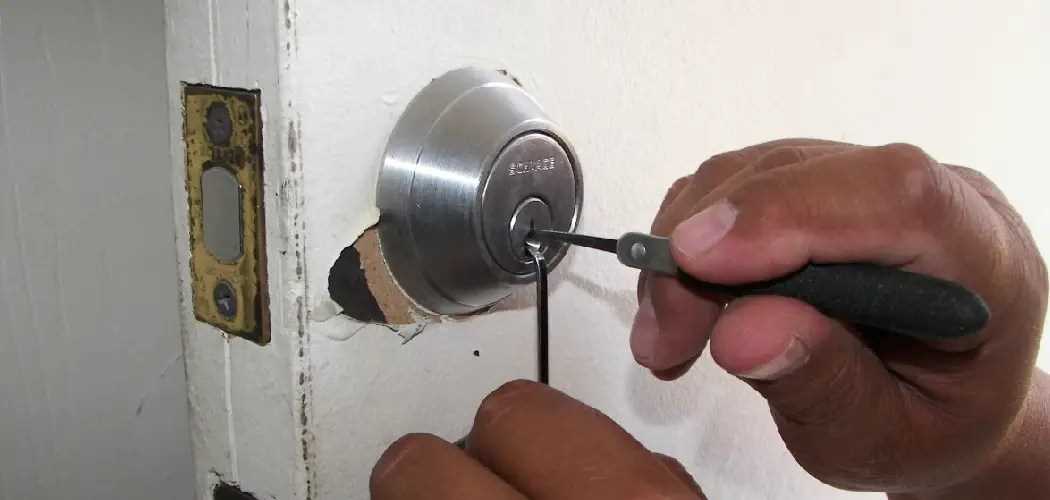How to Drill Out a Storage Cylinder Lock: Step-by-Step Guide Marking the Drill Points