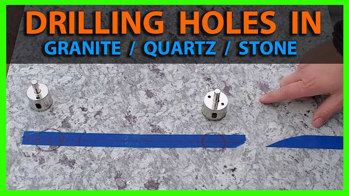 Tips to Successfully Drill Through a Quartz Countertop Applying Proper Pressure