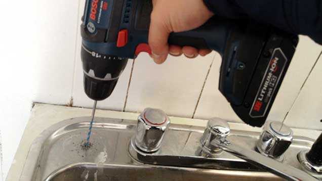Easy Steps to Drill Through a Stainless Steel Sink Securing the Stainless Steel Sink
