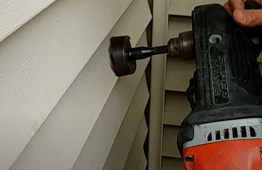 Step-by-Step Guide on How to Drill through Vinyl Siding Drill the Final Hole