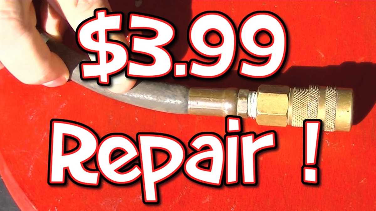 How to Repair a Broken Air Compressor Hose Step 2: Identify the Break