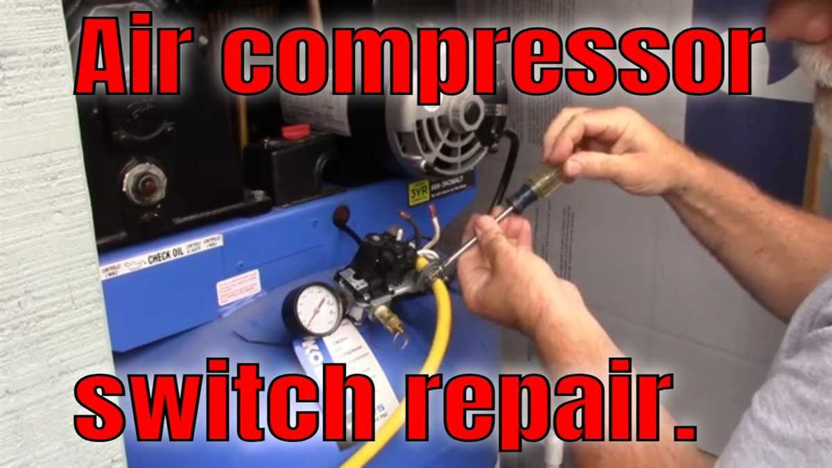 How to Troubleshoot and Repair an Air Compressor Pressure Switch Keep the Area Clean and Dry
