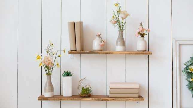 Ways to Hang a Shelf Without Using a Drill Rope or Wire Suspension for Rustic Hanging Shelves