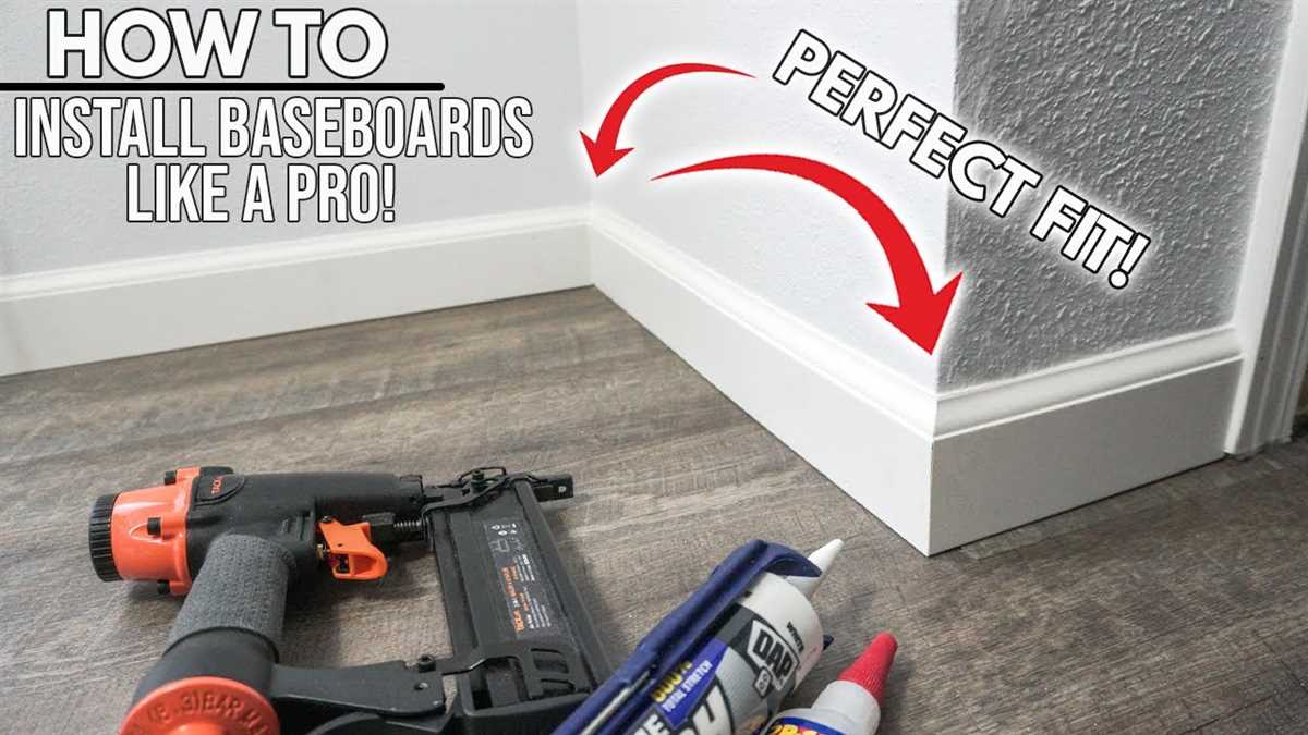 Simple Steps for Installing Baseboards Without a Nail Gun Measure and Mark the Wall