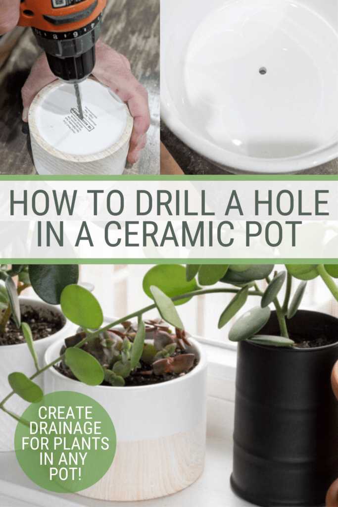 Create a hole in a ceramic pot without using a drill: effortless tips and techniques Using a Screwdriver and a Hammer