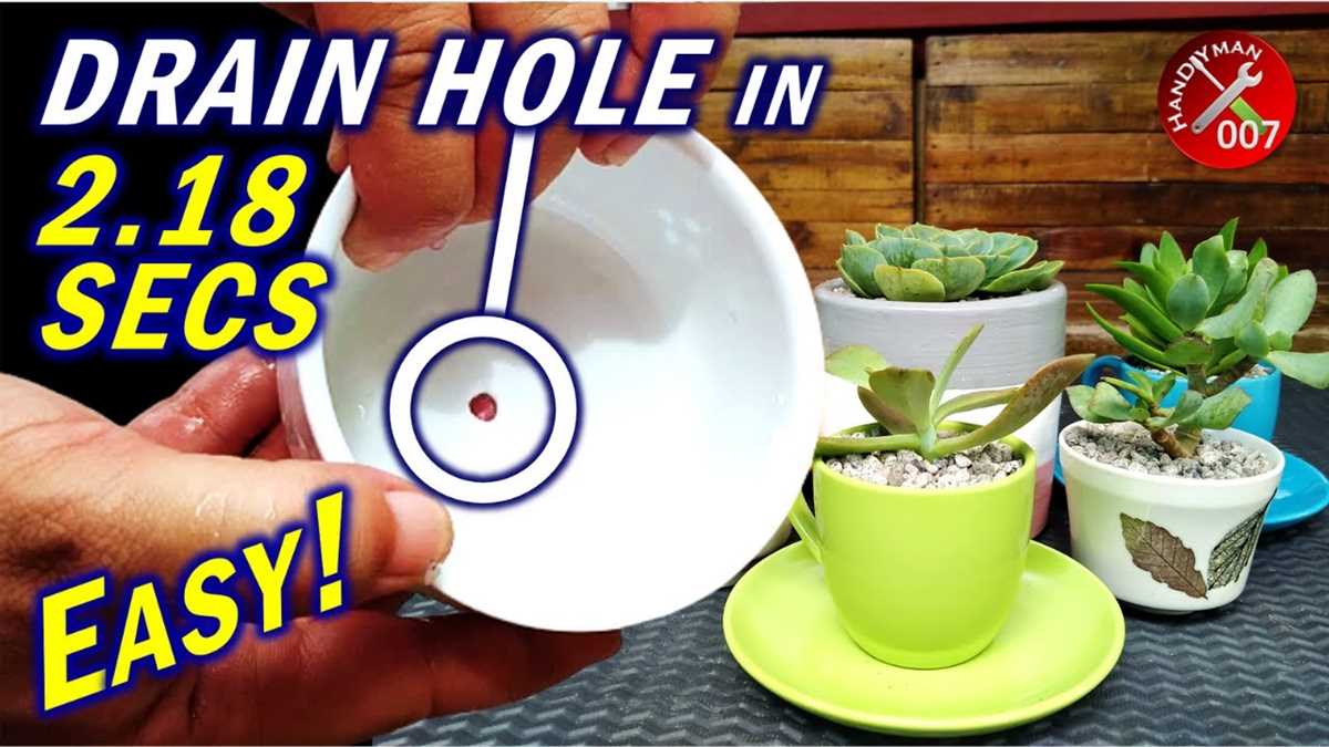 Create a hole in a ceramic pot without using a drill: effortless tips and techniques 1. Nail and Hammer