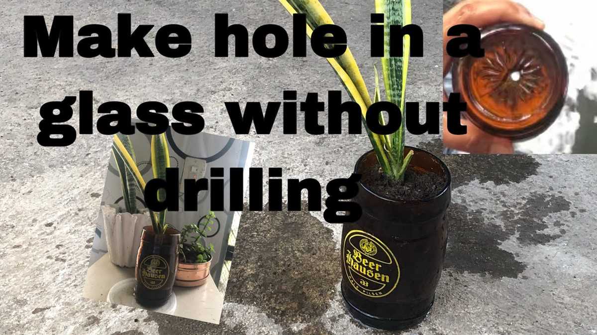 Creating Holes in Glass Bottles: No Drill Required 1. Glass Cutter