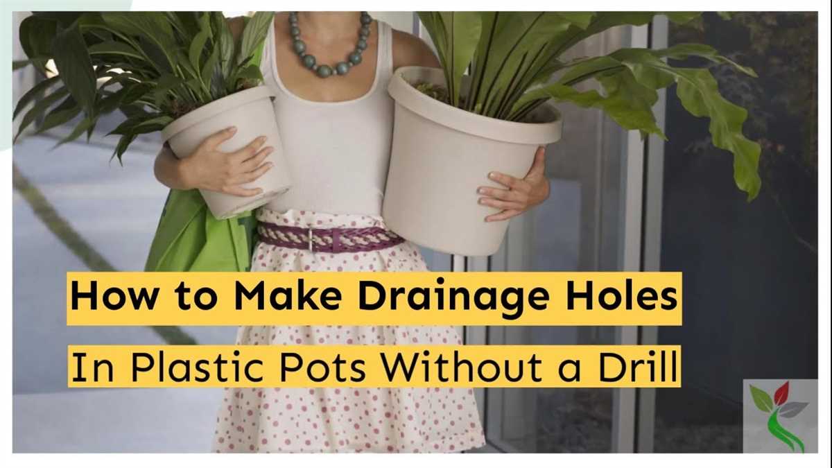 5 Creative Ways to Make Holes in Plastic Pots Without a Drill Try a hot knife