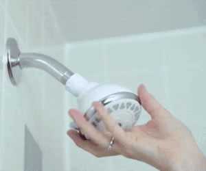 4. Loosen the shower head