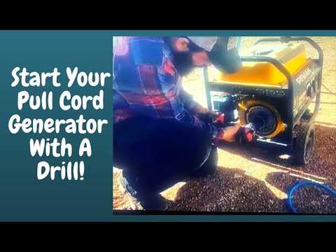 How to Start a Generator Using a Drill: Step-by-Step Guide Connecting the Drill to the Generator