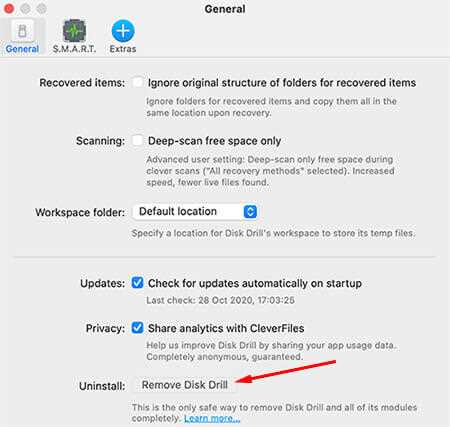Step 6: Clear Disk Drill Leftovers