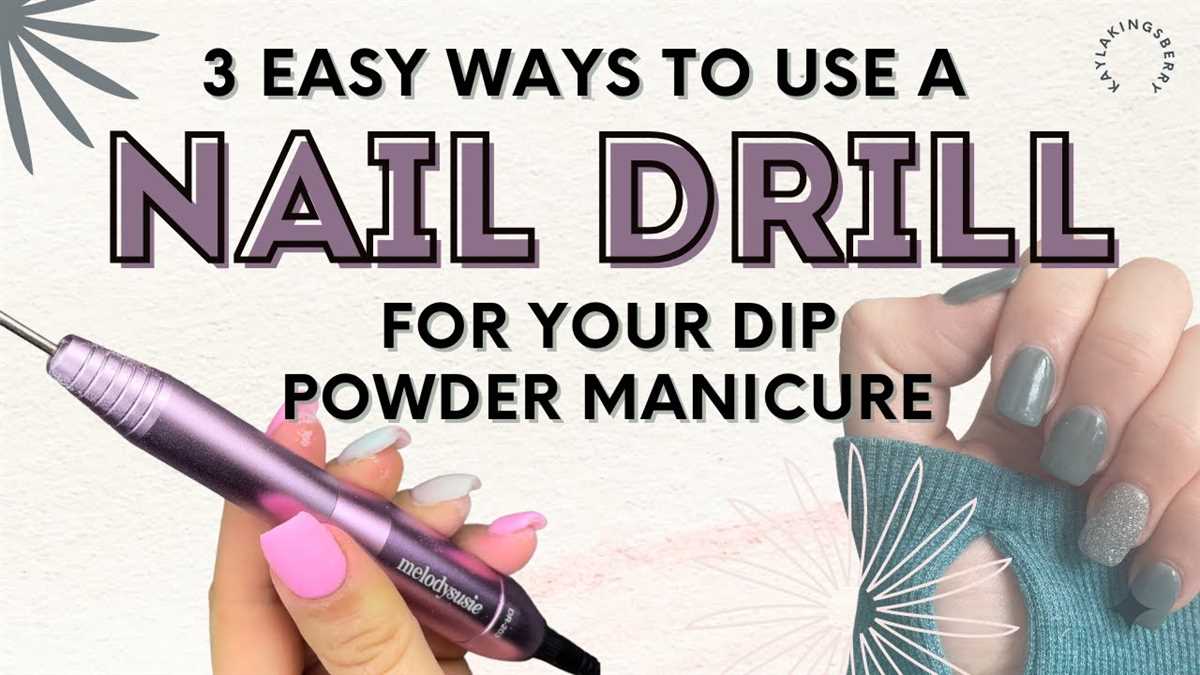 Mastering the Art of Dip Powder with a Nail Drill 3. Precise Shaping and Reshaping