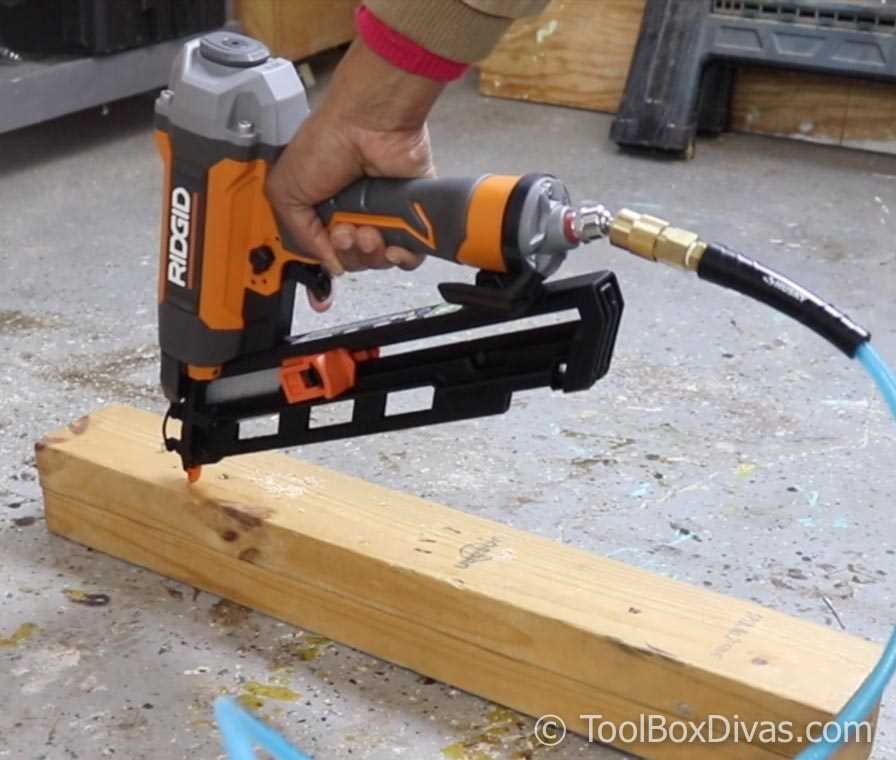 How to Safely Use a Nail Gun with an Air Compressor 5. Connect the nail gun and air compressor: