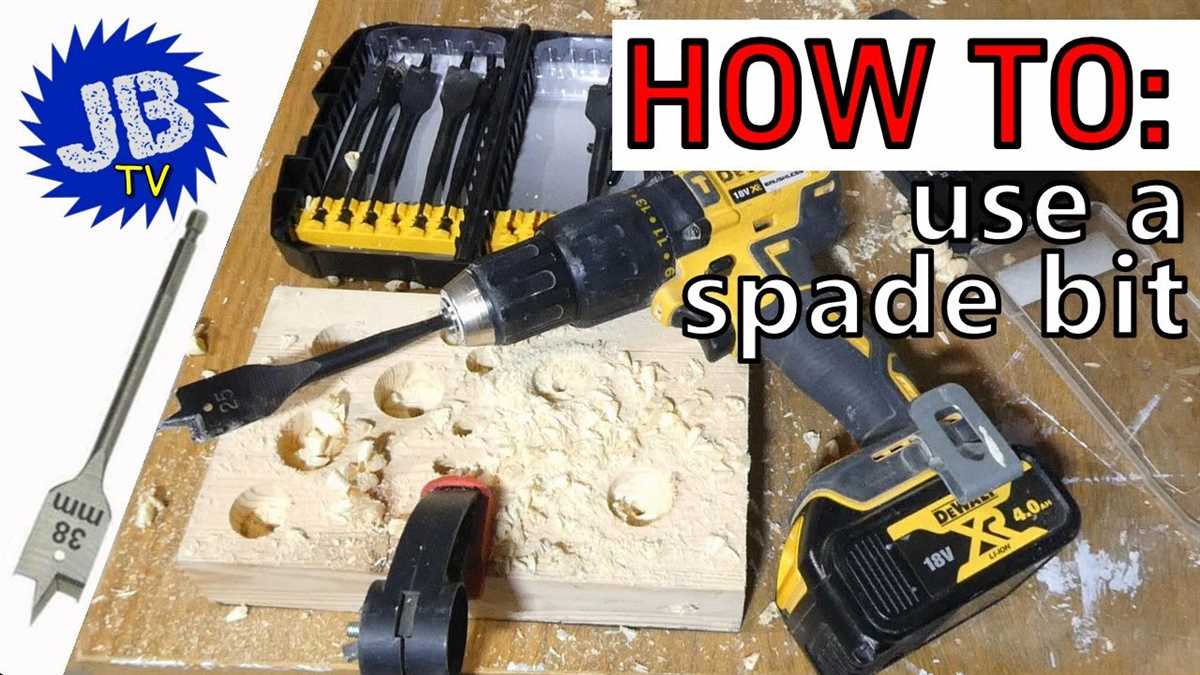 Mastering the Art of Using a Spade Drill Bit Usage