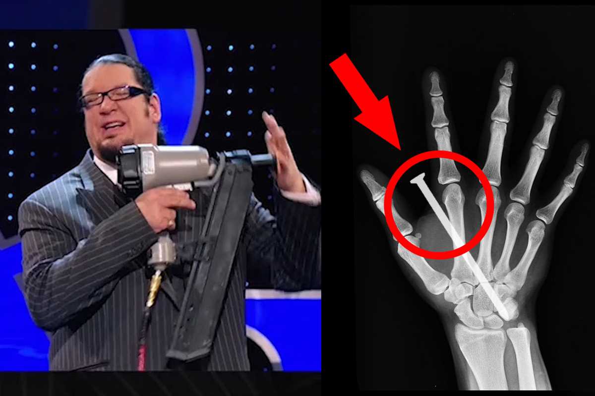 The Secret Behind Penn and Teller's Nail Gun Trick Revealed 2. Distance and Angle
